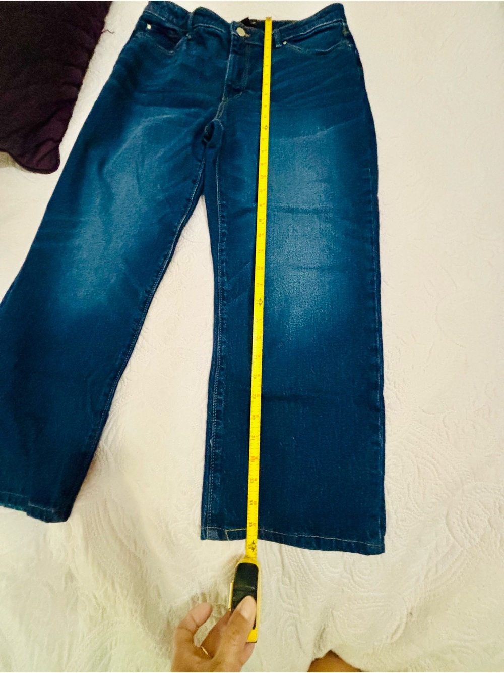 Loft Classic Women's Dark Blue Straight Leg Jeans Size 8